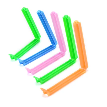 

5 PCS Colorful Plastic Home Food Close Clip Seal Bags Storage Sealing Rods Sealer Clips For Seal Snack Bag Vacuum Bag Clips