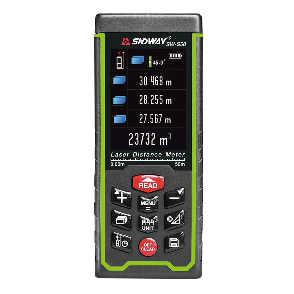 SNDWAY Color Display 50M 70M 100M 164ft Digital Rechargeable Rangefinder Distance Meter Measure Tools SNDWAY Color Display 50M 70M 100M 164ft Digital Rechargeable Rangefinder Distance Meter Measure Tools