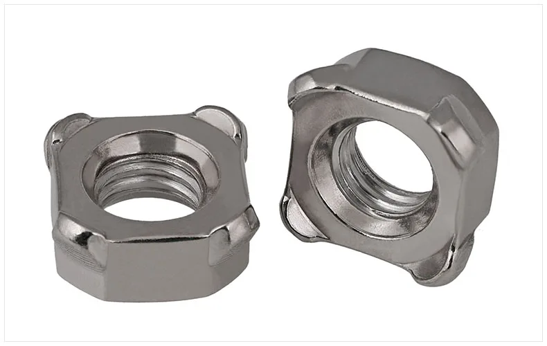 

DIN929 304 stainless steel M4 M5 M6 M8 M10 nut Four-sided welding nut four-point welding nut