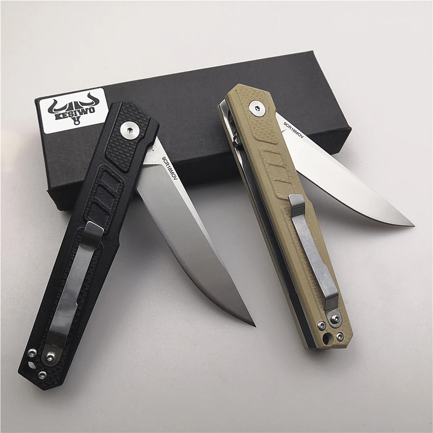 kesiwo B20 flip EDC pocket folding knife G10 outdoor hunting tactical survival knife (8)