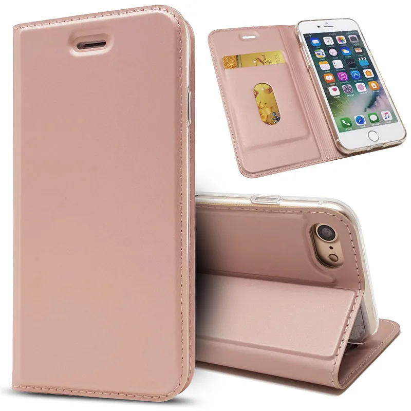 

For iPhone X XS MAX XR 8 7 7Plus 6 6S Plus 5G 5S SE Magnetic absorption Leather Flip Case Cases Cover Wallet Phone Accessories