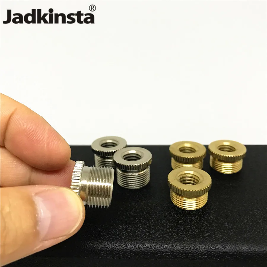 

Jadkinsta 2PC Brass Microfono Adapter 3/8 Female to 5/8 Male Microphone Stand Adapter Mic Tripod Screw Mount Camera Accessories