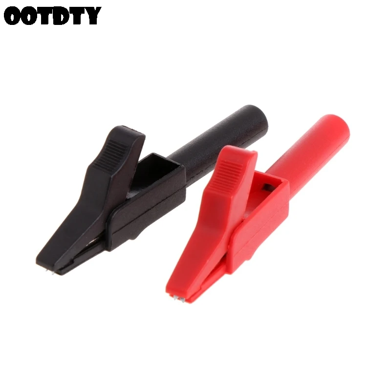 

2 Pcs Full Protective Alligator Clips Crocodile Clamp For Professional Multimeter