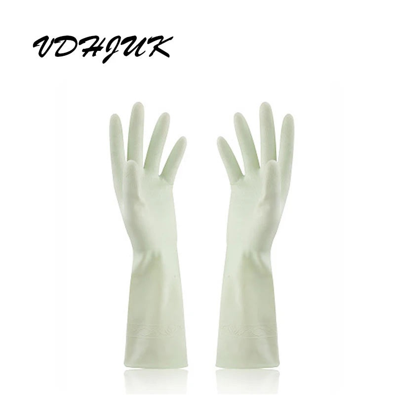 New Household Gloves Latex Rubber Thin Durable Waterproof Gloves Wash