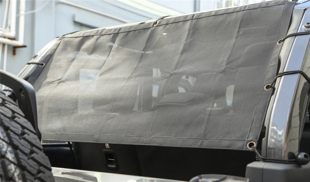 Автомобильная Внешняя 4 двери Задняя изоляция багажника защитная сетка от солнца для Jeep Wrangler JL черный/красный Солнцезащитная сетка крышка аксессуары