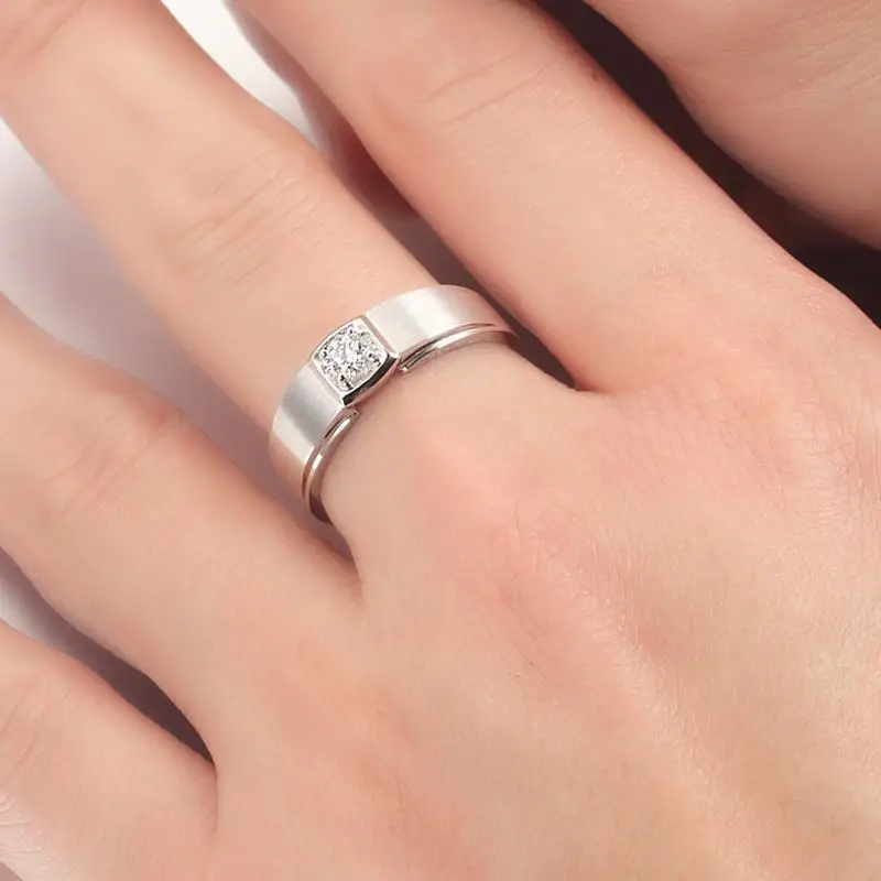 18K золото GIA алмазное кольцо для мужчин подлинное K золото и натуральный бриллиант GIA мужское Свадебное обручальное кольцо ювелирные