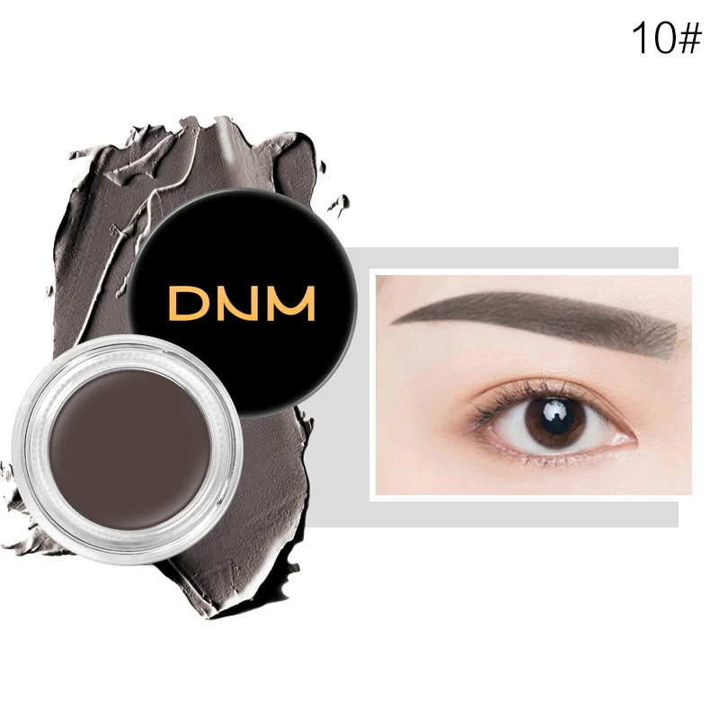 DNM корейский макияж гель для бровей водонепроницаемый длительный 12 цветов Тени для бровей Тень для бровей постоянный макияж крем для бровей TSLM2 - Цвет: 10ASH BROWN