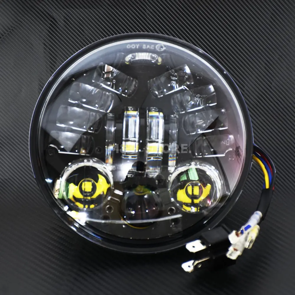 Круглый налобный фонарь 5 3/4 дюйма для Harley Dyna Sportster 1200 48 883 светильник с поворотным