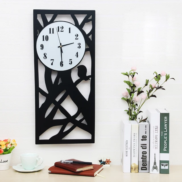 Große Größe Holz Wanduhr Wohnzimmer Schwarz und Weiß Uhr kinder ... Große Größe Holz Wanduhr Wohnzimmer Schwarz und Weiß Uhr kinder ...