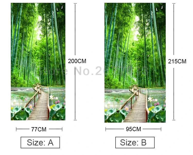 3D стикер на стену, бамбуковый мост в лесу, обои для гостиной, спальни, домашнего декора, паста, ПВХ, самоклеящаяся Водонепроницаемая 3D Роспись