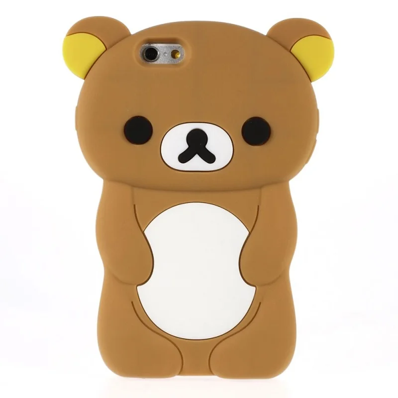 Dulcii for iPhone 6 5s Case Cartoon Cute Rilakkuma Bear Soft Silicon