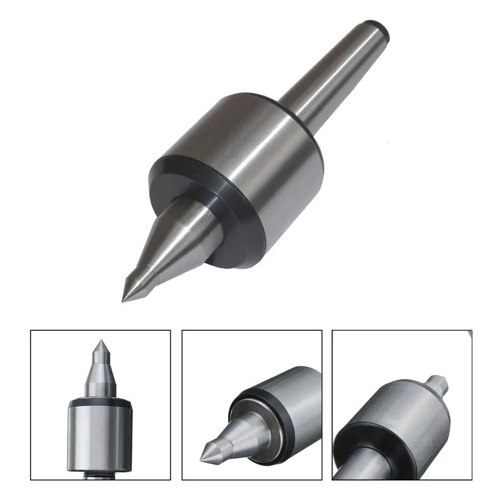 

Precision Long Spindle Lathe Live Mose Taper 3MT 0.000197" CNC Turning Revolving Center 60 Degree For Power Tools Accessories