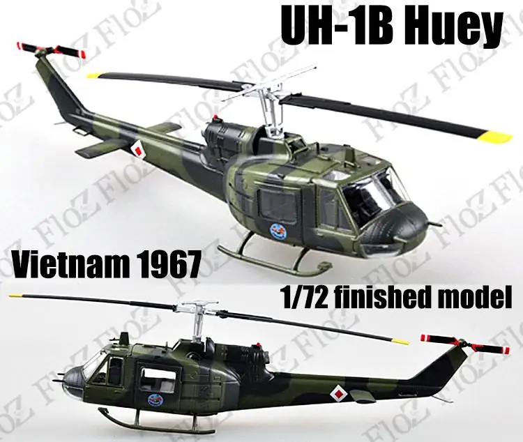 

UH-1 Iroquois Huey helicopter Vietnam 1967 1/72 aircraft no diecast Easy model