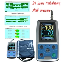 Автоматический Сфигмоманометр 24 часа Ambulatory кровяное давление монитор, холтеровский ABPM BP монитор 600 измерения в 48 часов