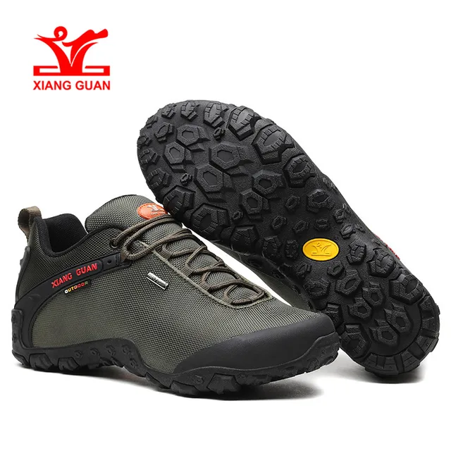 Xiang Guan Hiking Shoes Low Cut Boots Outdoor Sneakers Athletic Sport Shoes Men Trekking Breathable Climbing Shoe New Arrival