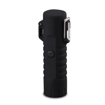 

USB flashlight waterproof rechargeable fire-free lighter with flashlight outdoor camping hiking portable lighting WWO66