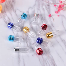 1 pc cápsula concha vazio cápsulas de gelatina transparente colorido gel tampas(China)