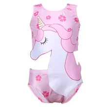 Новинка года; модное боди с единорогом для маленьких девочек; одежда для купания с принтом героев мультфильмов; костюм; летняя одежда; одежда для плавания без рукавов