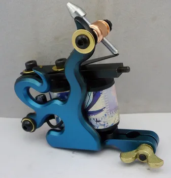

10Pcs/lot Pro Casting Iron Tattoo Machine 10 Wraps coil stainless steel Tattoos Body Art Gun Coil Machine LPC-ITM-7037-1A