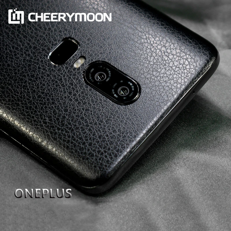 الجلود الحبوب الزخرفية الخلفي فيلم ل Oneplus 6T One Plus 6T الهاتف المحمول حامي الغطاء الخلفي فيلم واقية ملصقات