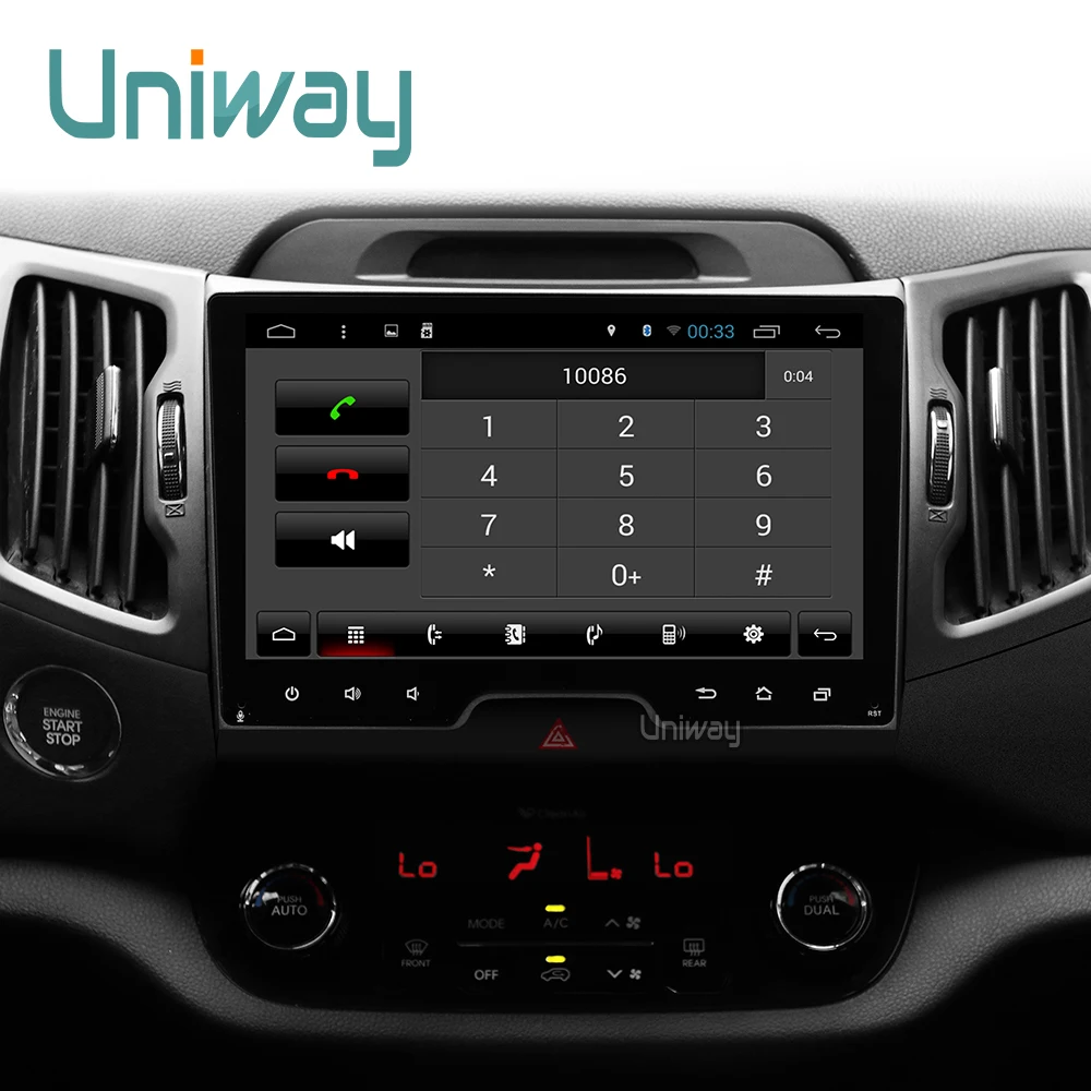 uniway AZP9071 android 7.1 car dvd for kia sportage 2014 2011 2009 2010 2013 2015 car radio stereo multimedia player 