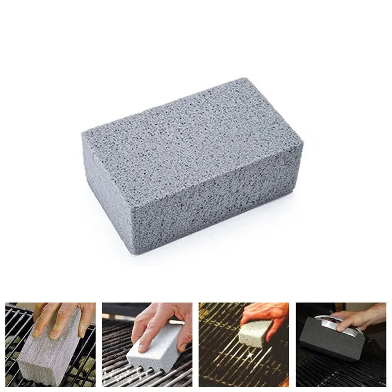 3pcs Cleaning tools Grill Brick Griddle Grill Cleaner BBQ Barbecue Scraper Scrubbing pad Stone sponge Cleaning Supplies&4jj12