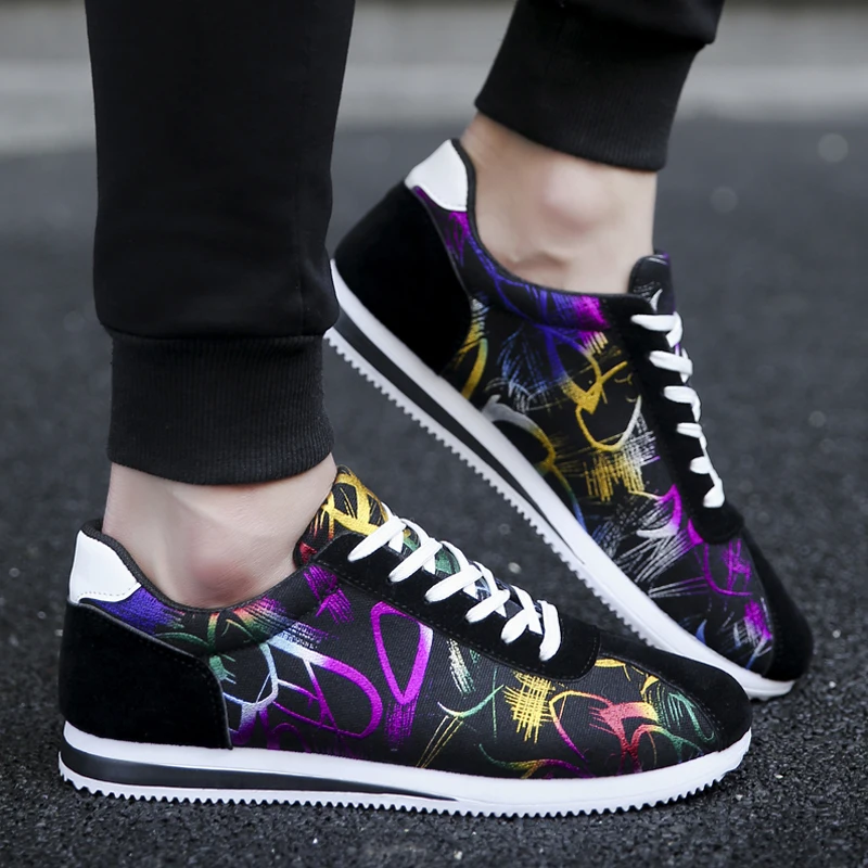 Мужские повседневные кроссовки на шнуровке Вулканизированная обувь zapatos hombre