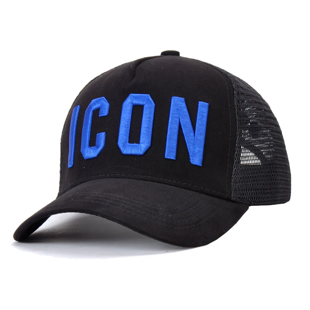 DSQICOND2 DSQ бренд лето значок вышивки буквы хлопок Бейсболка s высокое качество кепки для мужчин и женщин Дальнобойщик кепки Черная кепка папа шляпа