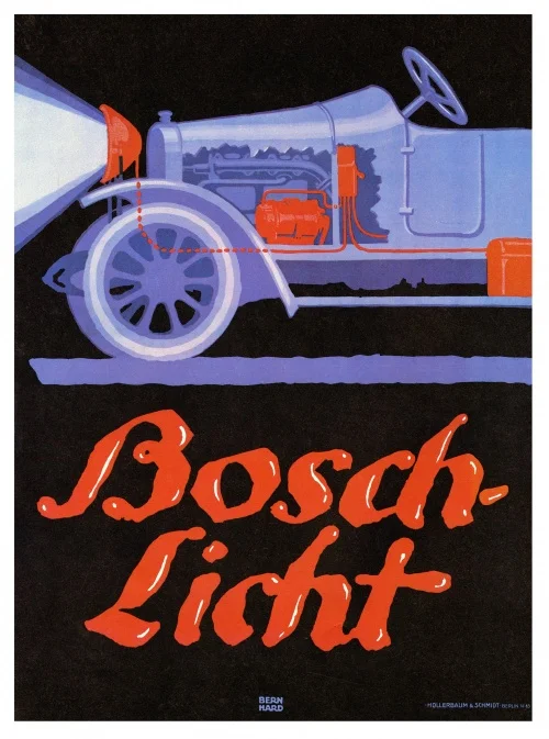 Ретро рекламные плакаты Bosch-Licht светильник светильники классические настенные