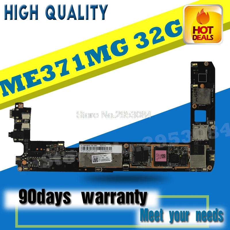 Материнская плата Pad SAMXINNO For Asus Fonepad ME371 ME371MG rev 1 5 32 ГБ материнская для планшетного