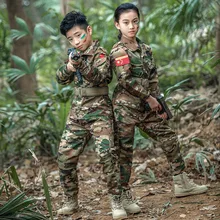 Новые детские камуфляж CP Camo девочка и мальчик спецназ Спортивная одежда на открытом воздухе CS бороться Косплэй