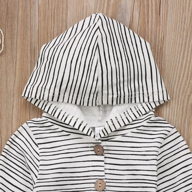 2018 Brand New Toddler Newborn Baby Boy Girl Warm Infant Romper Striped Jumpsuit Hooded Clothes Long 2018 Brand New Toddler Newborn Baby Boy Girl Warm Infant Romper Striped Jumpsuit Hooded Clothes Long Sleeve Outfit