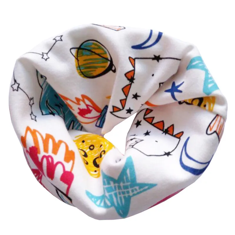 Новый Модный хлопковый шарф для маленьких девочек на осень-зиму Детские шарф для мальчиков Дети O кольцевой ошейник Детские шарфы