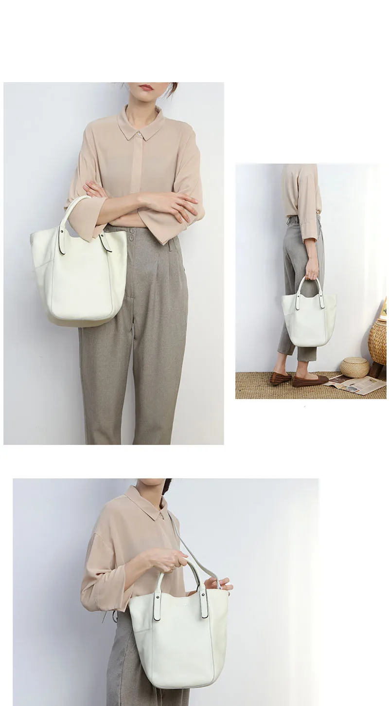 AETOO женская сумка, новая модная кожаная сумка-мешок, женская сумка-тоут, переносная мягкая кожаная Большая вместительная сумка-мессенджер