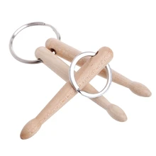 Mini tambores varas chaveiro tambores de madeira chaveiro chaveiro chaveiro chaveiro presente de percussão b36d