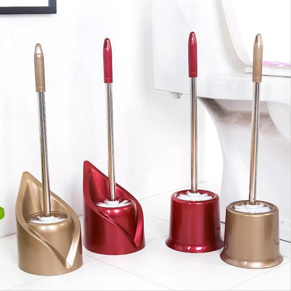 

1 SET Toilet Brush Stainless Steel Long Handle Bathroom Wash Toilet Cleaning Brush with Box