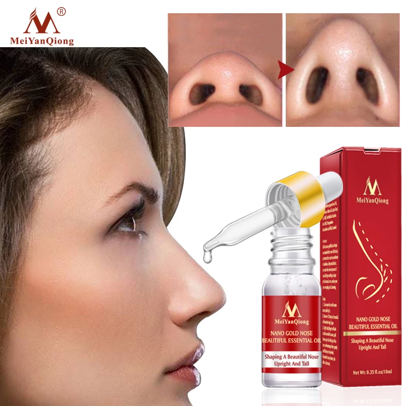 

MeiYanQiong 10ml Gold Nose Beautiful Essential Oil Shaping a beautiful nose Care Nosal Bone Remodeling oil Lift Magic Essence