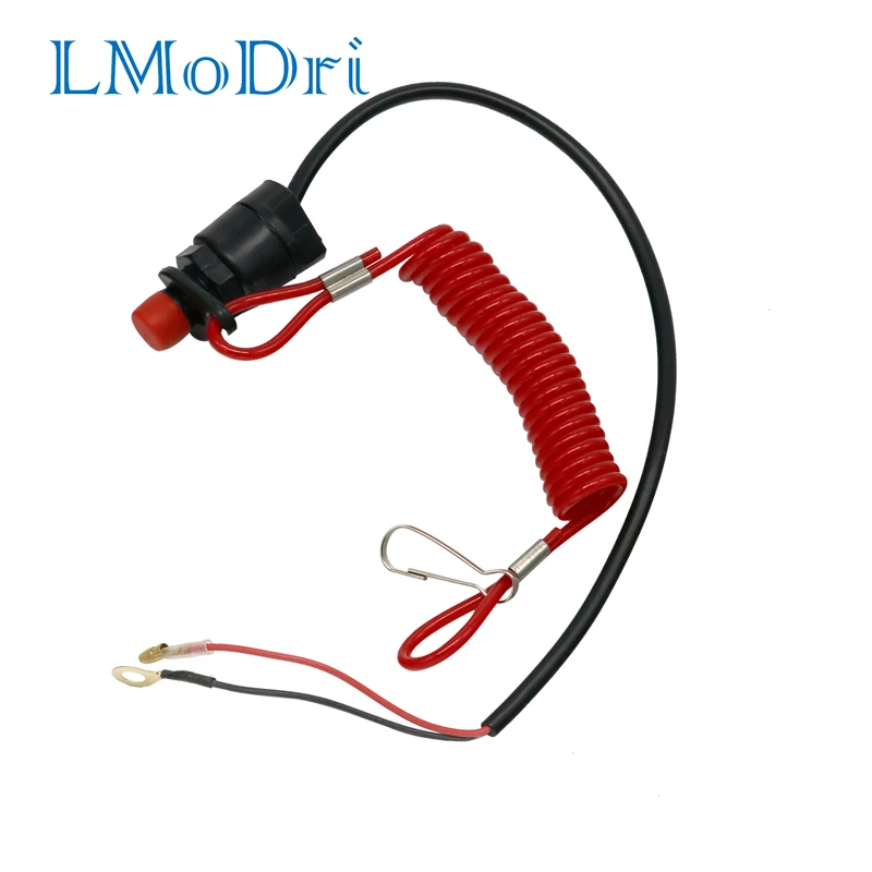 

LMoDri Boat Outboard safety rope switch Engine Motor Ignition Starter Key Switch Kill Stop Tether Cord For Yamaha Outboards Moto