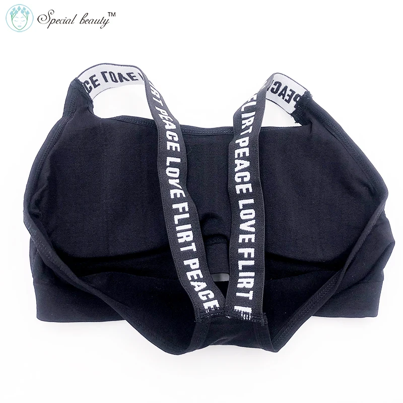 Free shipping!!!Special beauty!!!Black color Alphabet strap Super comfort soft Camisoles Beautiful girl Tube Tops sports bra