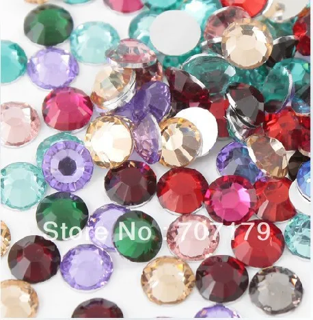 

Mix Colors Resin Flatback beads for Nail Art/Garment/Decoration (2mm 3mm 4mm 5mm 6mm) 10000~100000pcs/bag