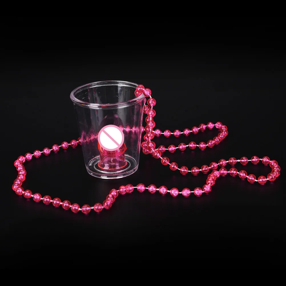 1pcs Hen Night Party Games Shot Glass On Necklace Bachelorette Party