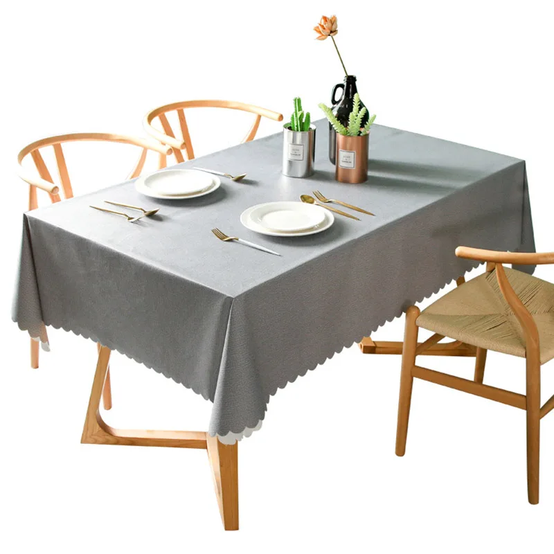 

New Arrival Waterproof Table Cloth Rectangular Table Cloth PVC Tablecloth Dining Table Cover for Wedding Party Banquet