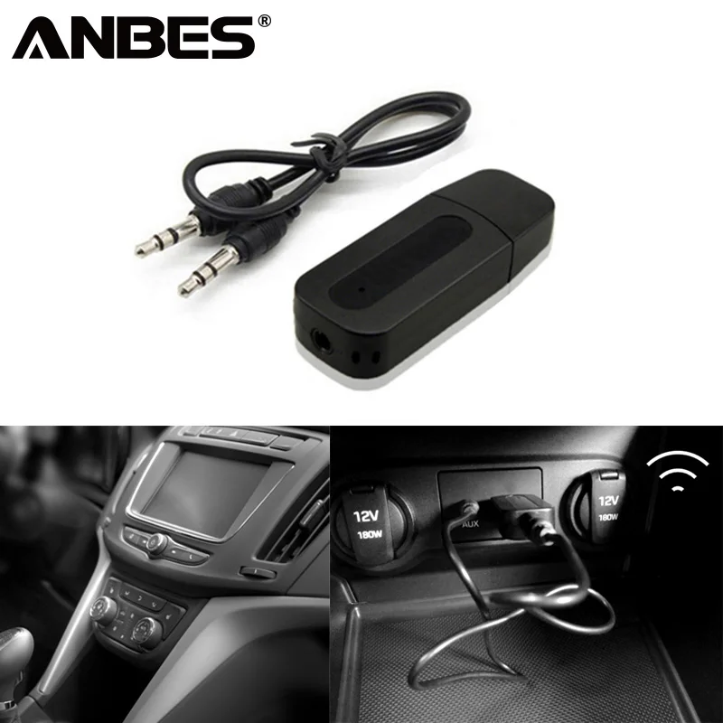 Bluetooth AUX Wireless Portable mini Black Bluetooth Music Audio Receiver Adapter 3.5mm Stereo Audio for iPhone Android Phones