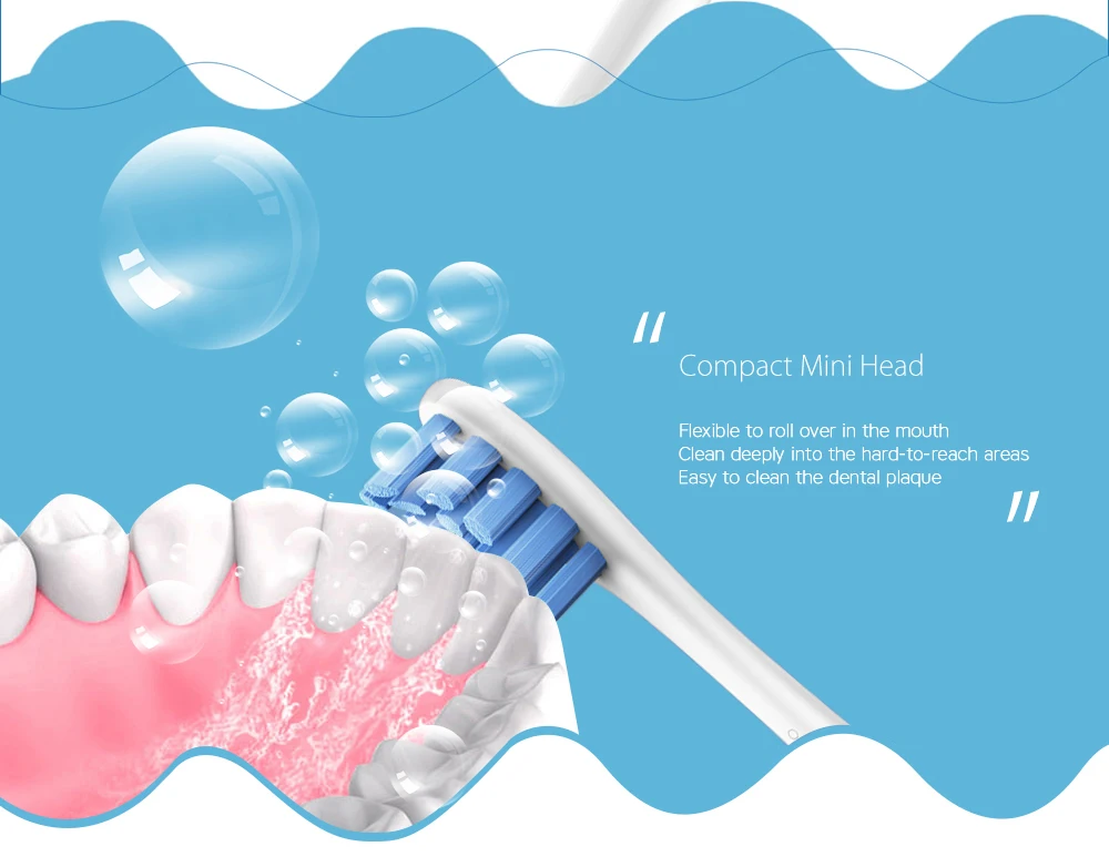 2pcs Oclean One / SE Replacement Brush Heads for Electric Sonic Toothbrush 
