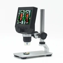 1-600X Wireless Digital Microscope USB Video Microscope Metal 4.3 inch HD LCD Screen Electronic Microscope for PCB Repair