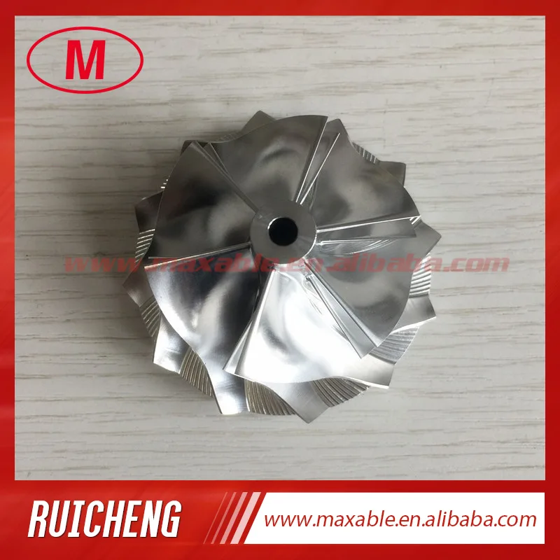 

GT15-25 51.90/64.00mm 6+6 blades high performance turbo billet/milling/aluminum 2618 compressor wheel