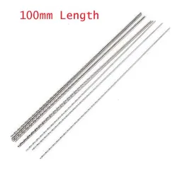OZE19921102 10 x High Speed Steel Twist Drilling Dia. 0.5/0.6/0.7/0.8/0.9/1/1.1/1.2/1.3/1.4/1.5/1.6/1.7/1.8/1.9/2mm X 100mm
