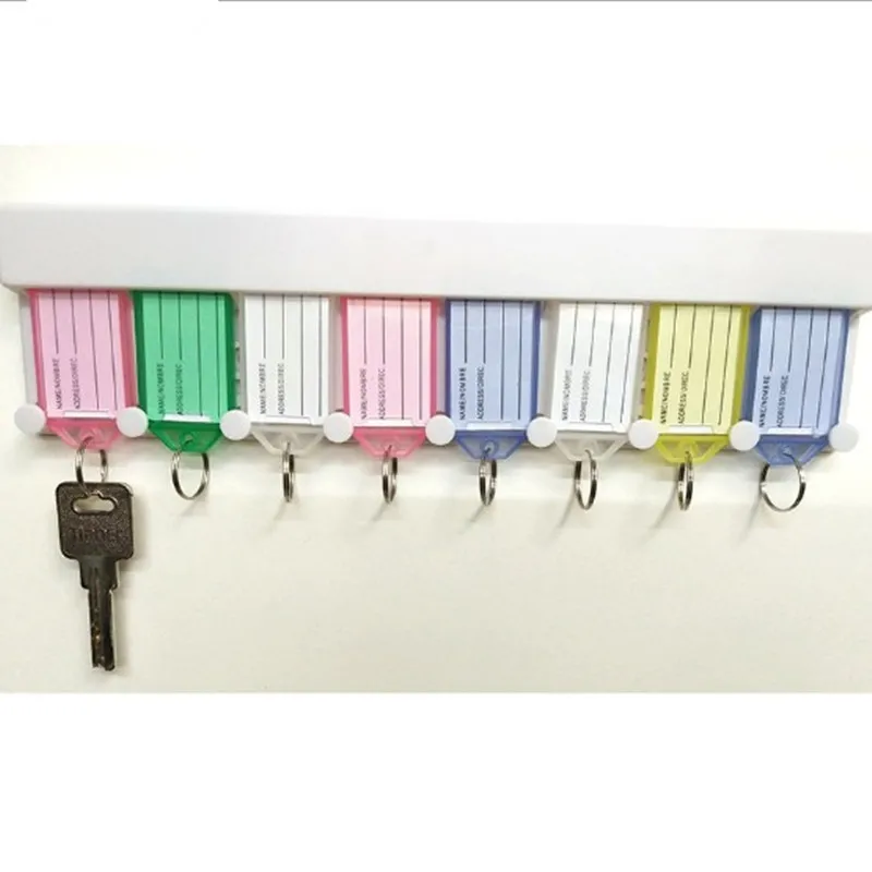 

3PCs Plastic Luggage Tags Name Address ID Holder Key Ring Suitcase Baggage Card Lable Travel Accessories Random Color
