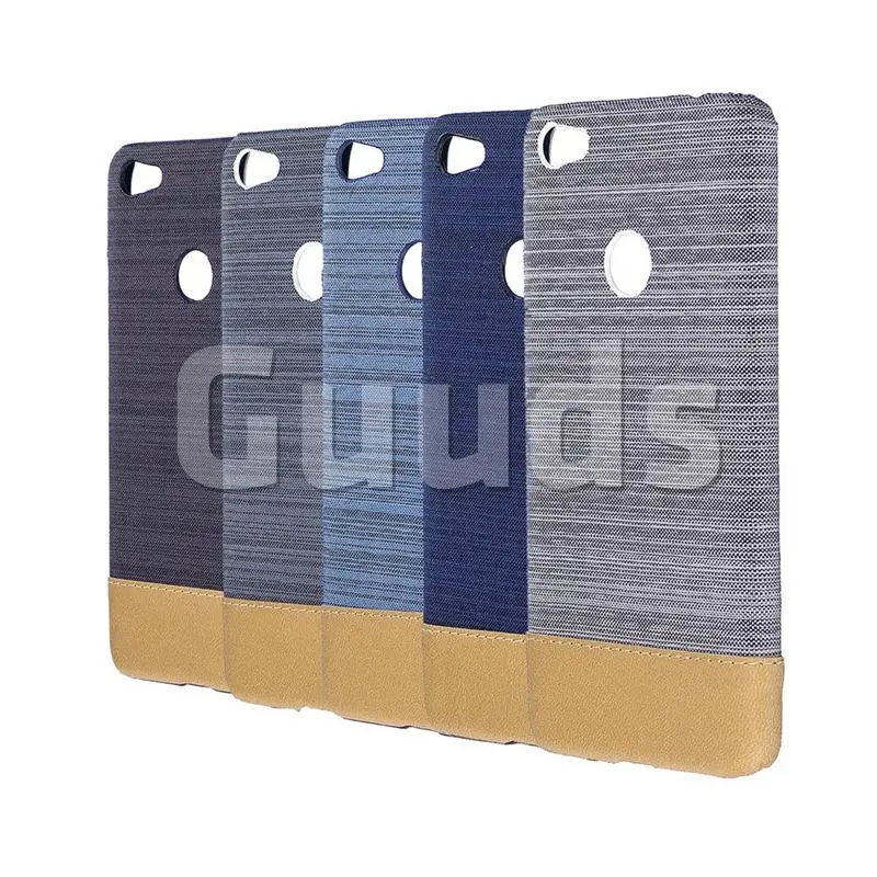 Canvas Cloth Coated Plastic Back Cover for Xiaomi Redmi 4 (4X) - Light Blue