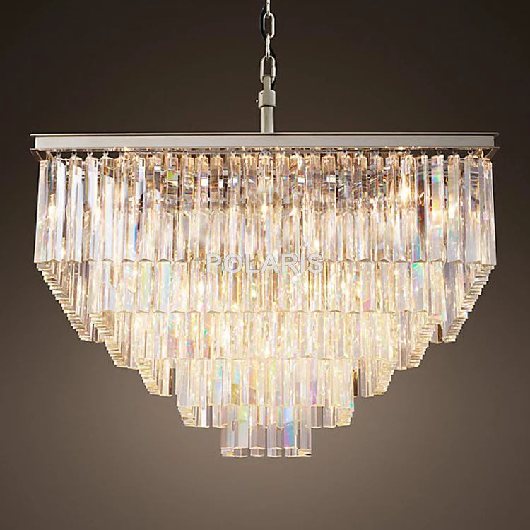 Free Shipping Luxury Country Vintage Square Chandelier Crystal Pendant Hanging Light Ceiling Chandeliers Lamp for Home Decor